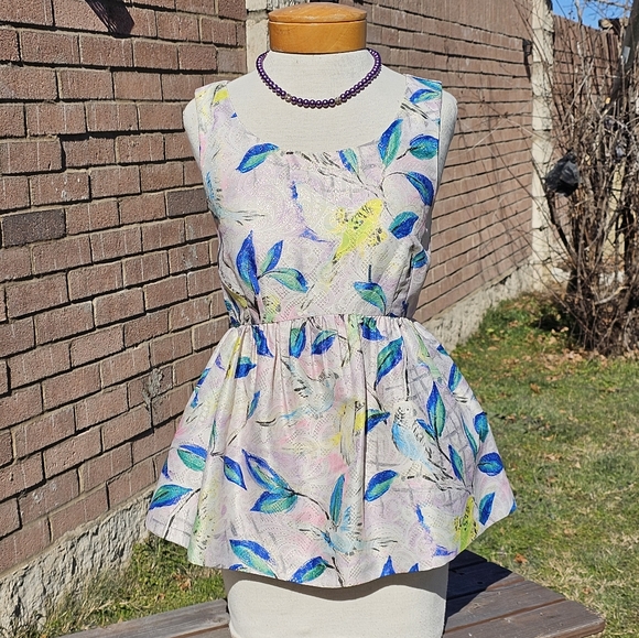 Leifsdottir metallic peplum song bird top - Picture 5 of 14